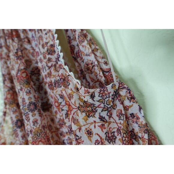 Sachin + Babi Spencer Top Dusty Pink Mahavir Print Blouse Size L Womens - Picture 8 of 9